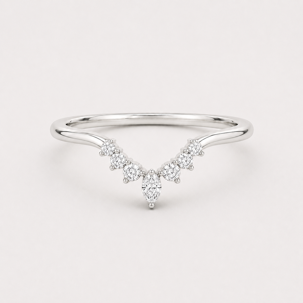 Lab Grown Diamond Band Ring 0.20 Ct. Multi Cut (VS-EF)