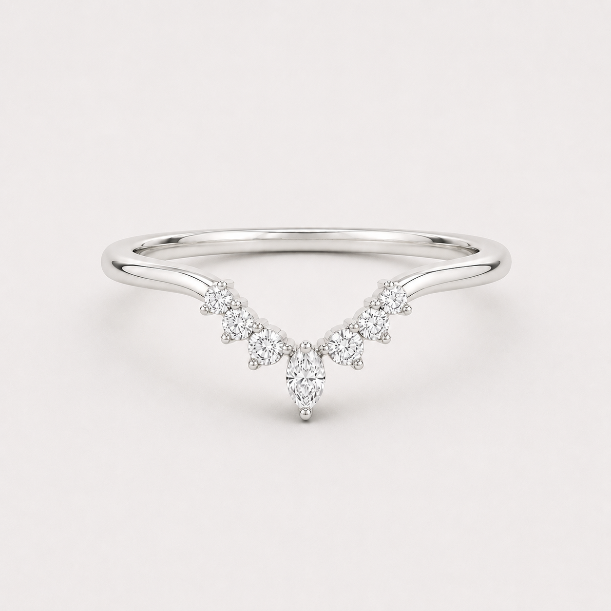 Lab Grown Diamond Band Ring 0.20 Ct. Multi Cut (VS-EF)