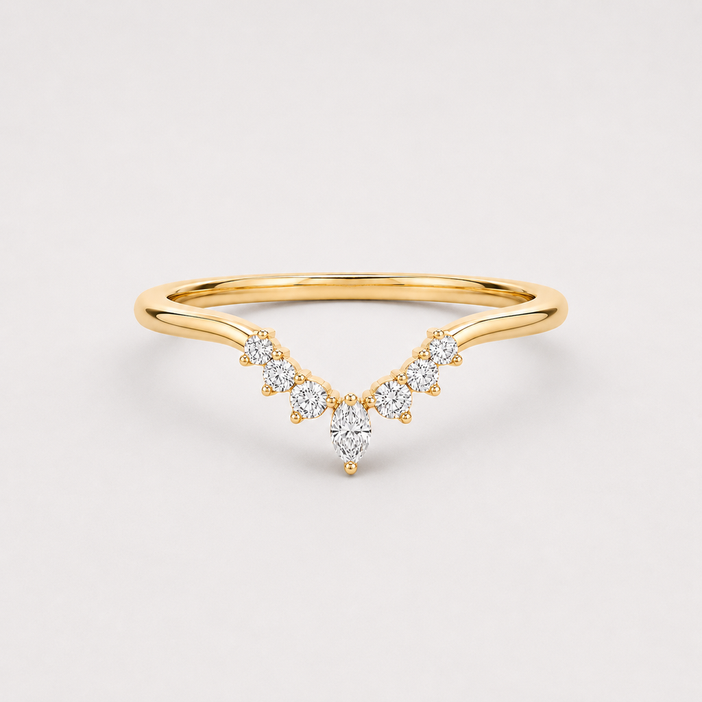 Lab Grown Diamond Band Ring 0.20 Ct. Multi Cut (VS-EF)