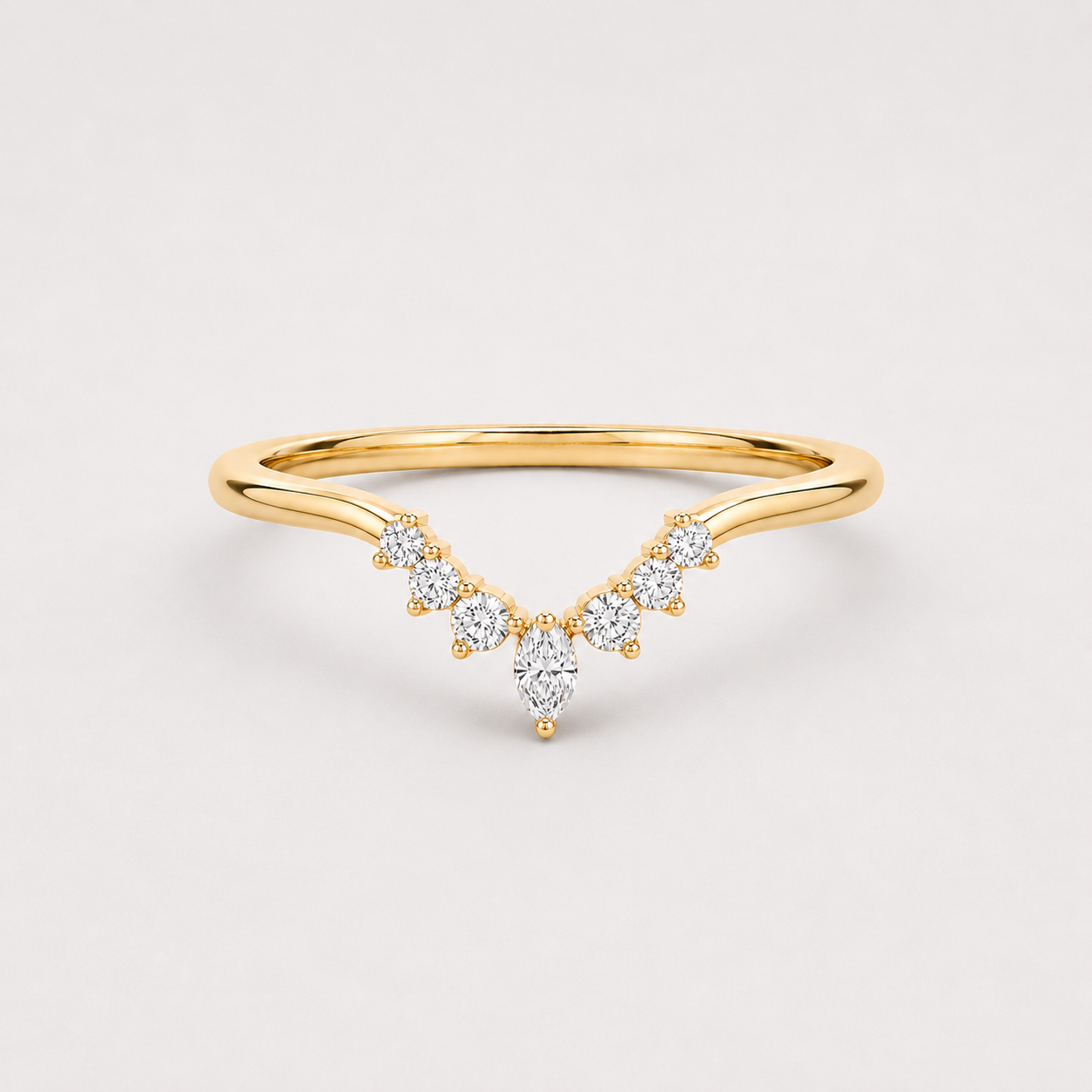 Lab Grown Diamond Band Ring 0.20 Ct. Multi Cut (VS-EF)