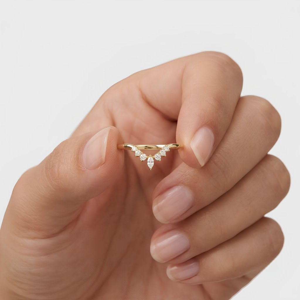 Lab Grown Diamond Band Ring 0.20 Ct. Multi Cut (VS-EF)