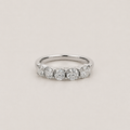 1 Ct. Lab Grown Diamond Round Cut Half Eternity Band Ring (VS-EF)