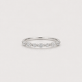 Lab Grown Diamond Marquise & Round Half Eternity Band 0.42 Ct. (VS-EF)