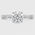1.25 Ct. Lab Grown Diamond Marquise & Round Cut Engagement Ring (VS-EF)