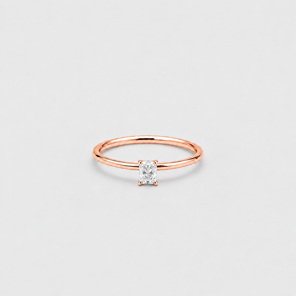 Lab-Grown Diamond Ring Radiant-Cut Diamond 0.25 Ct. (EF/VVS-VS)