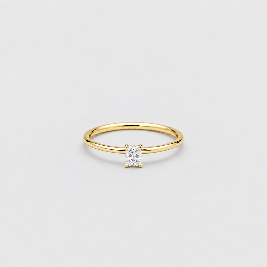 Lab-Grown Diamond Ring Radiant-Cut Diamond 0.25 Ct. (EF/VVS-VS)