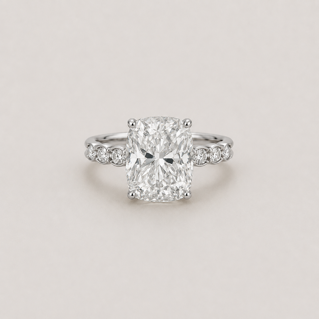 6.80 Ct. Lab-Grown Diamond Ring Cushion-Cut (VS-EF)