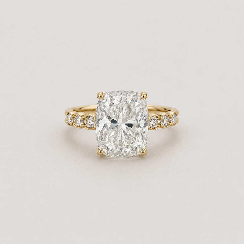 6.80 Ct. Lab-Grown Diamond Ring Cushion-Cut (VS-EF)