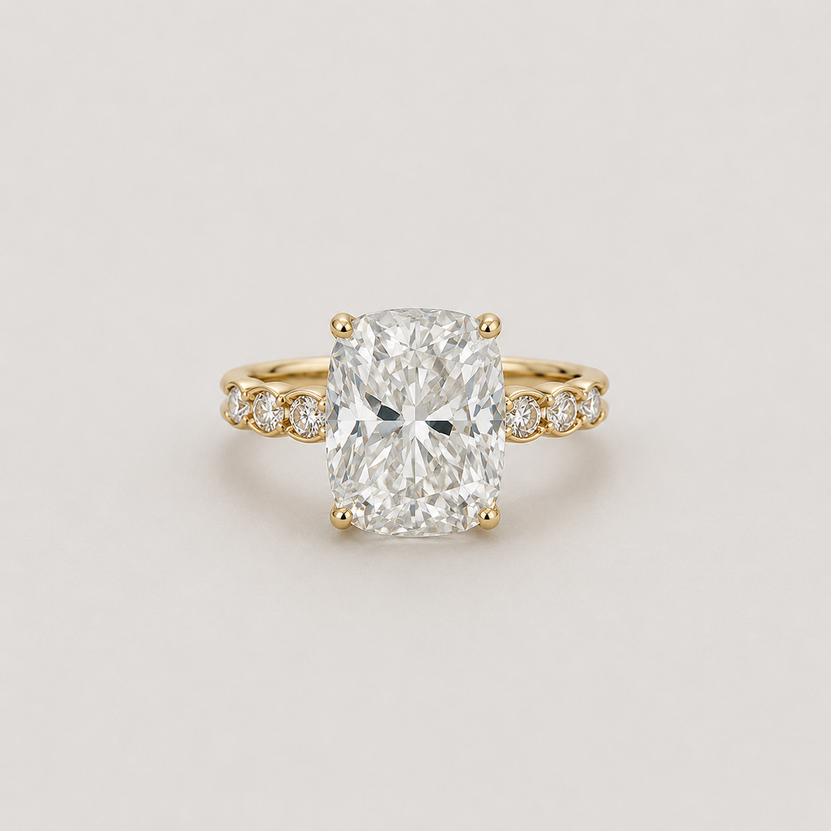 6.80 Ct. Lab-Grown Diamond Ring Cushion-Cut (VS-EF)