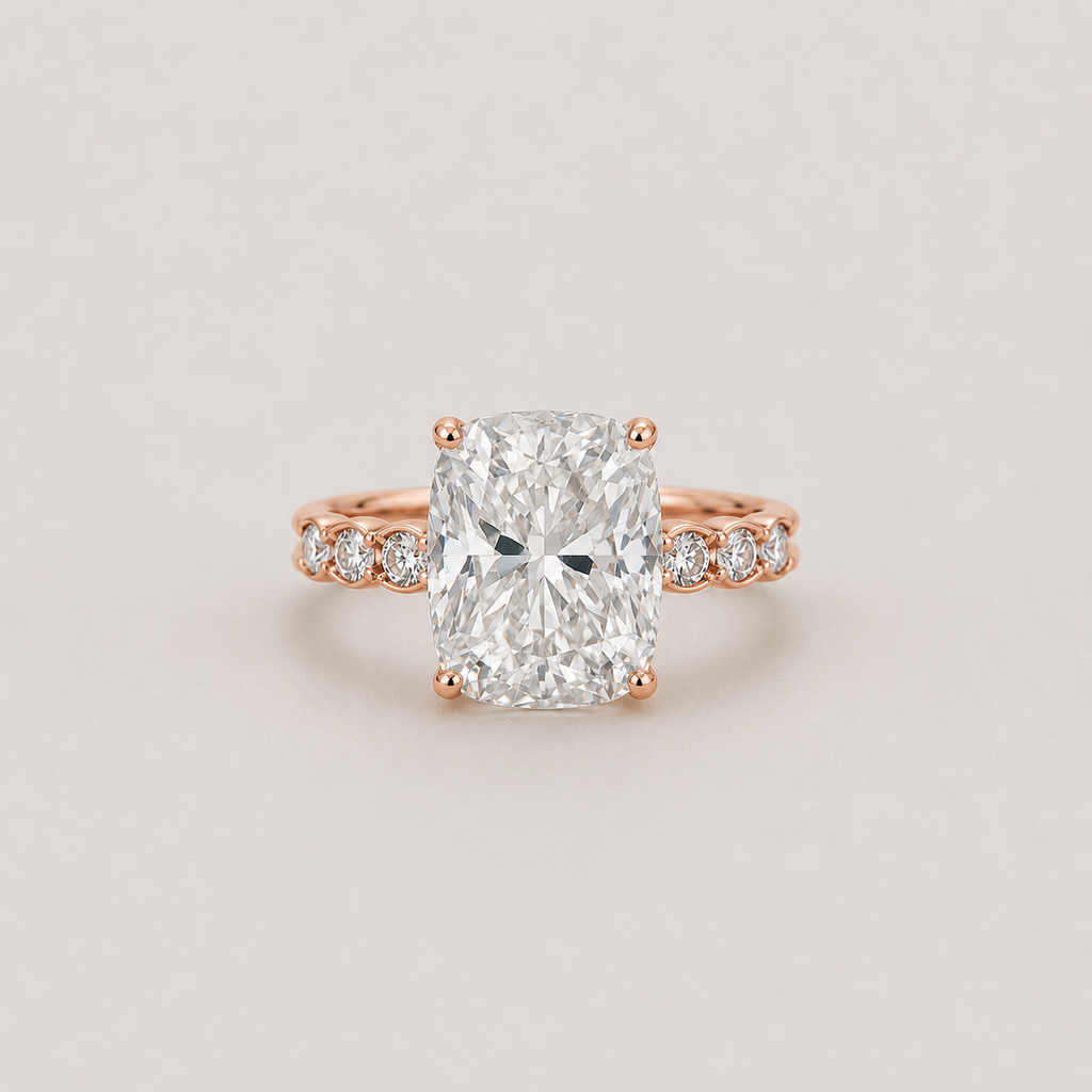 6.80 Ct. Lab-Grown Diamond Ring Cushion-Cut (VS-EF)