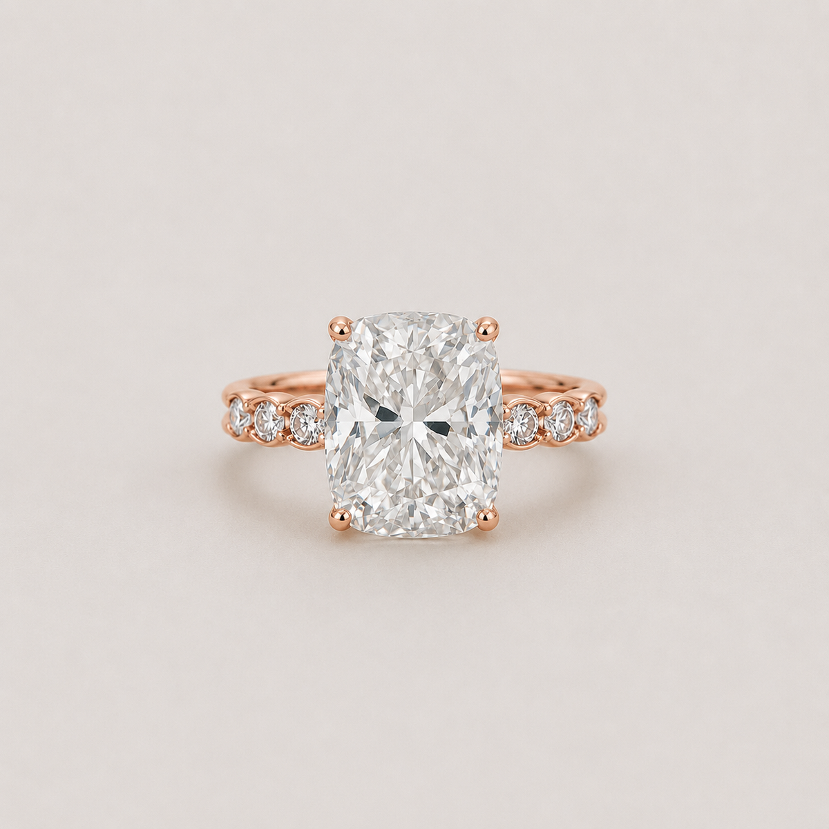 6.80 Ct. Lab-Grown Diamond Ring Cushion-Cut (VS-EF)