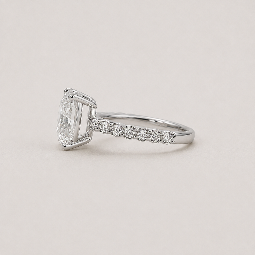 6.80 Ct. Lab-Grown Diamond Ring Cushion-Cut (VS-EF)