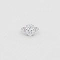 5.60 Ct. Lab Grown Diamond Oval & Marquise Cut Cluster Ring (VS-EF)