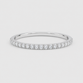 Lab Grown Diamond Round Cut Half Eternity Band 0.16 Ct. (VS-EF)