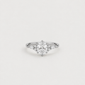 2.11 Ct. Lab Grown Diamond Oval Cut Cluster Ring (VS-EF)