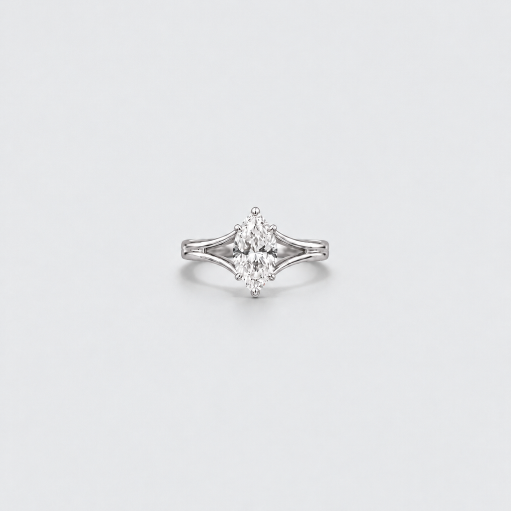 1.50 Ct. Lab Grown Diamond Marquise Cut Solitaire Ring (VS-EF)