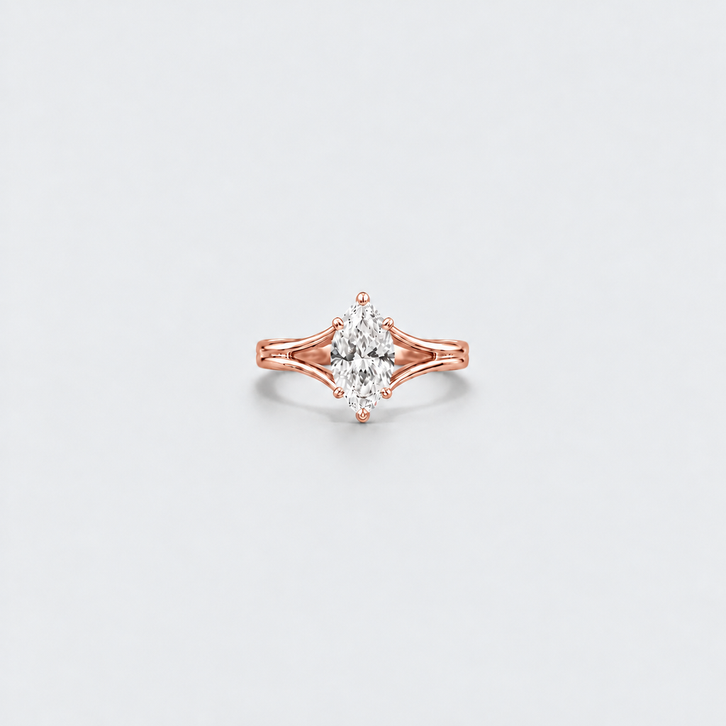 1.50 Ct. Lab Grown Diamond Marquise Cut Solitaire Ring (VS-EF)