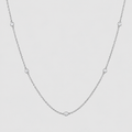 Lab Grown Diamond Station Necklace 0.15 Ct. (EF/VVS-VS)