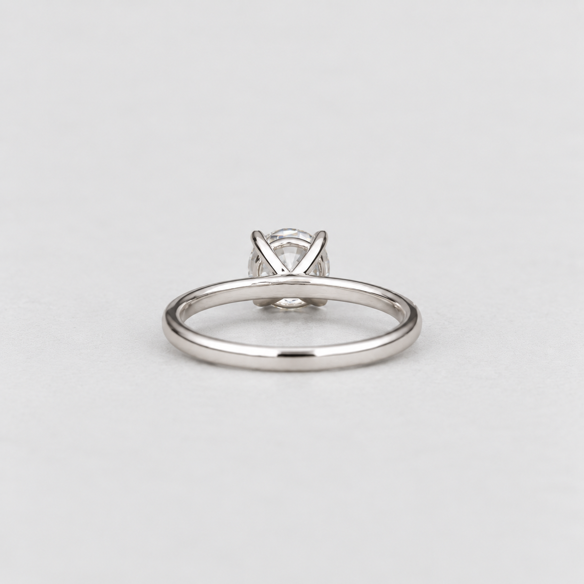 1 Ct. Lab Grown Diamond Round Cut Solitaire Ring (VS-EF)
