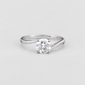 1.5 Ct. Lab Grown Diamond Bypass Round Cut Solitaire Ring (VS-EF)