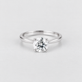 1 Ct. Lab Grown Diamond Round Solitaire Ring (VS-EF)