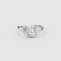 3 Ct. Lab Grown Diamond Pear Cut Solitaire Ring (VS-EF)
