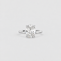2.50 Ct. Lab Grown Diamond Oval Cut Solitaire Ring (VS-EF)