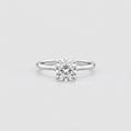 1 Ct. Lab Grown Diamond Solitaire Ring Round Cut (VS-EF)