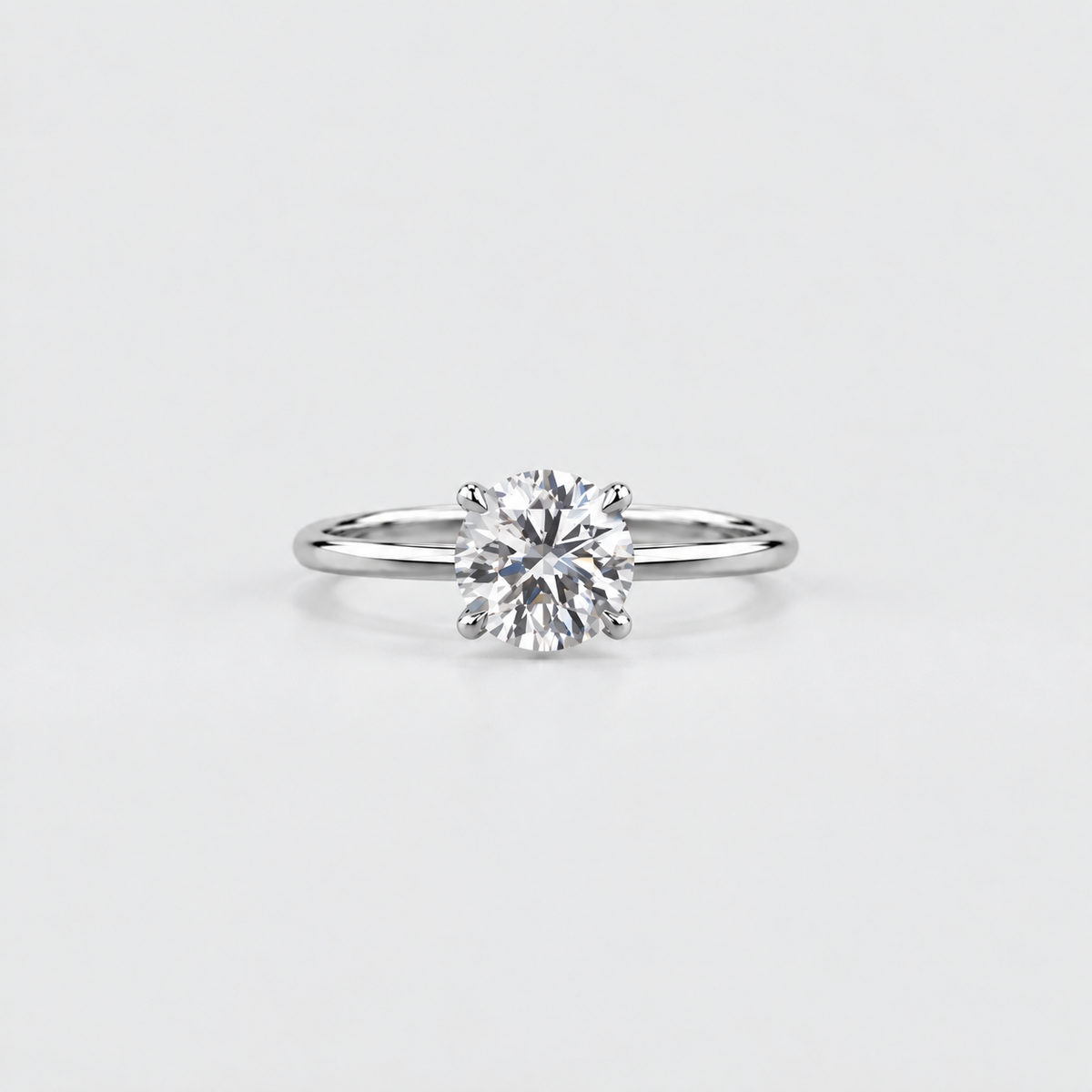2.5 Ct. Lab Grown Diamond Round Cut Solitaire Ring (VS-EF)