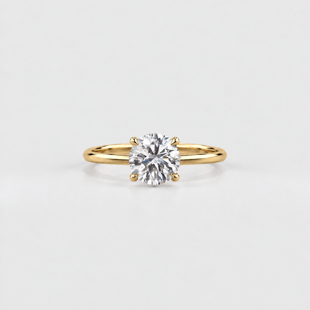 2.5 Ct. Lab Grown Diamond Round Cut Solitaire Ring (VS-EF)