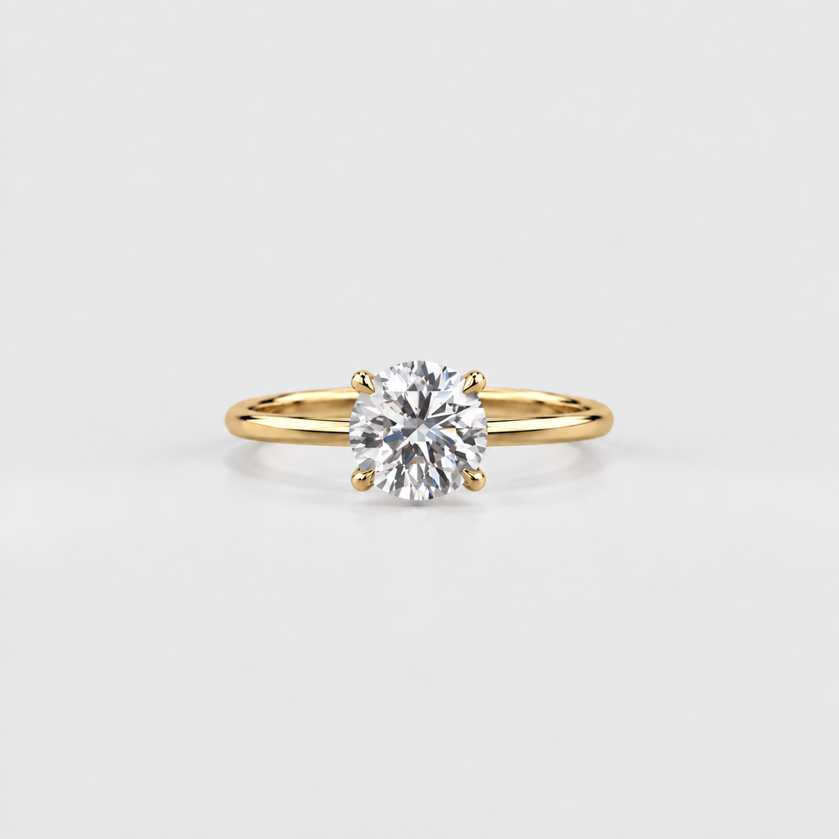 2.5 Ct. Lab Grown Diamond Round Cut Solitaire Ring (VS-EF)