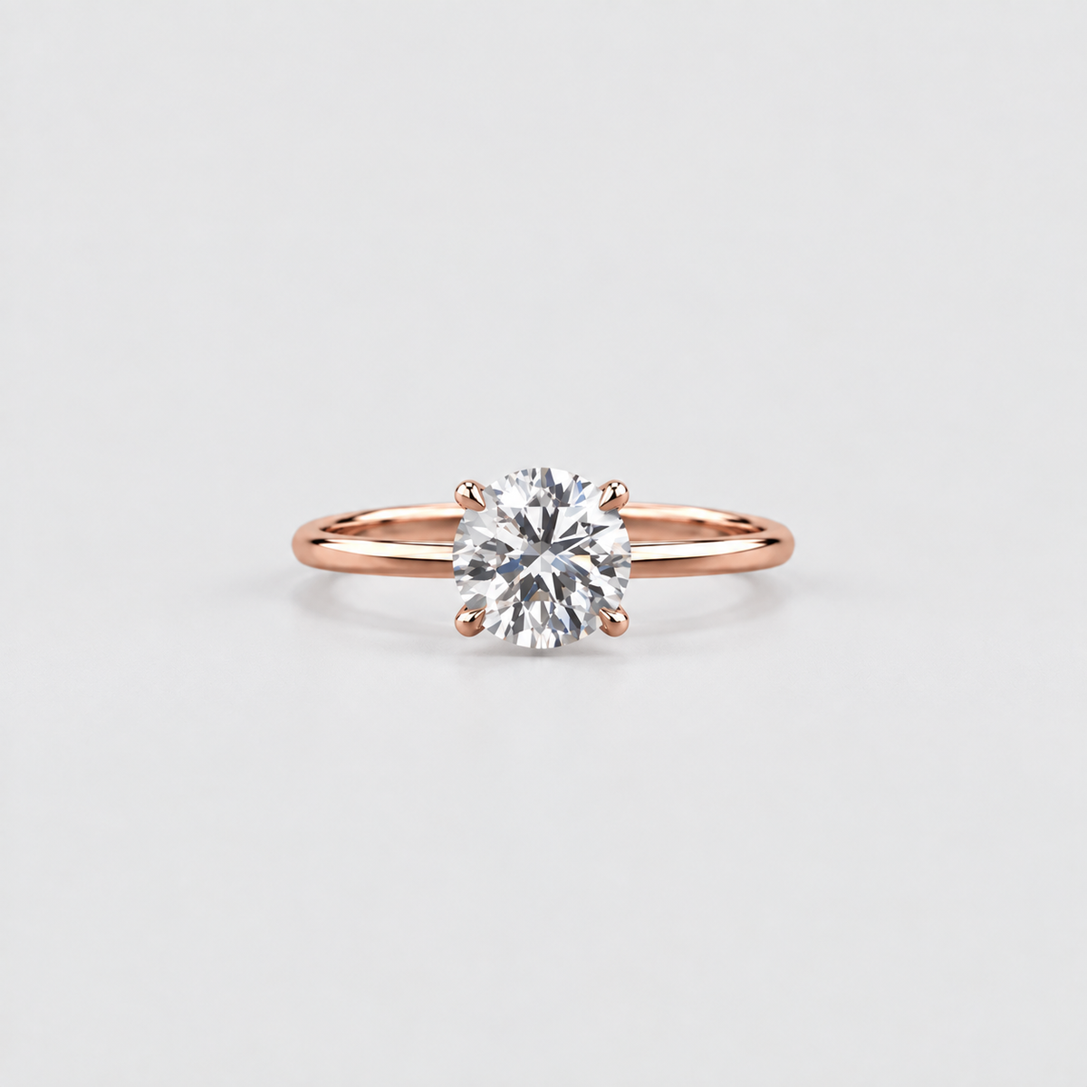 2.5 Ct. Lab Grown Diamond Round Cut Solitaire Ring (VS-EF)