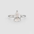 2 Ct. Solitaire Lab Grown Diamond Ring Pear Cut (VS-EF)