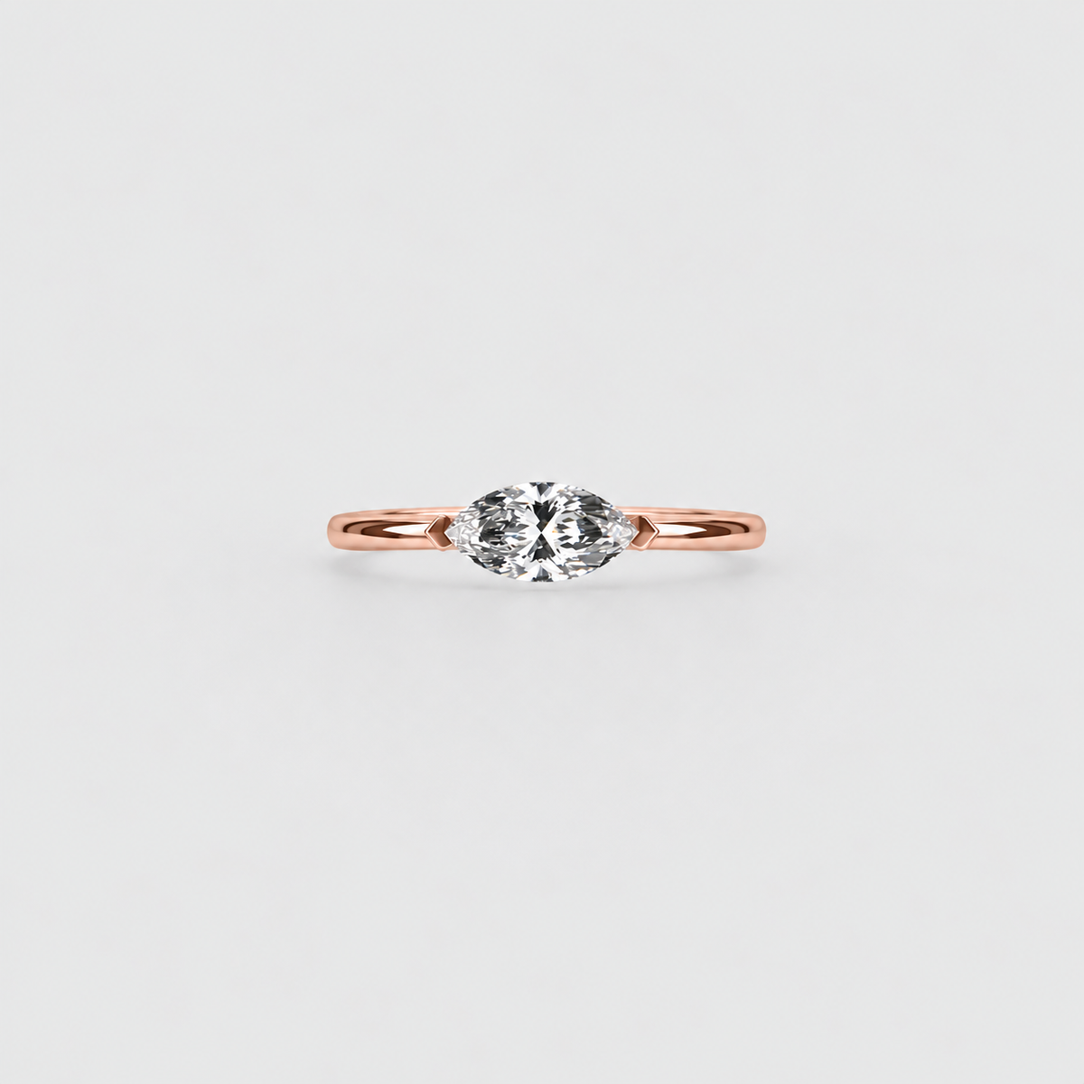 1 Ct. Marquise Cut Lab Grown Diamond Solitaire Ring (VS-EF)