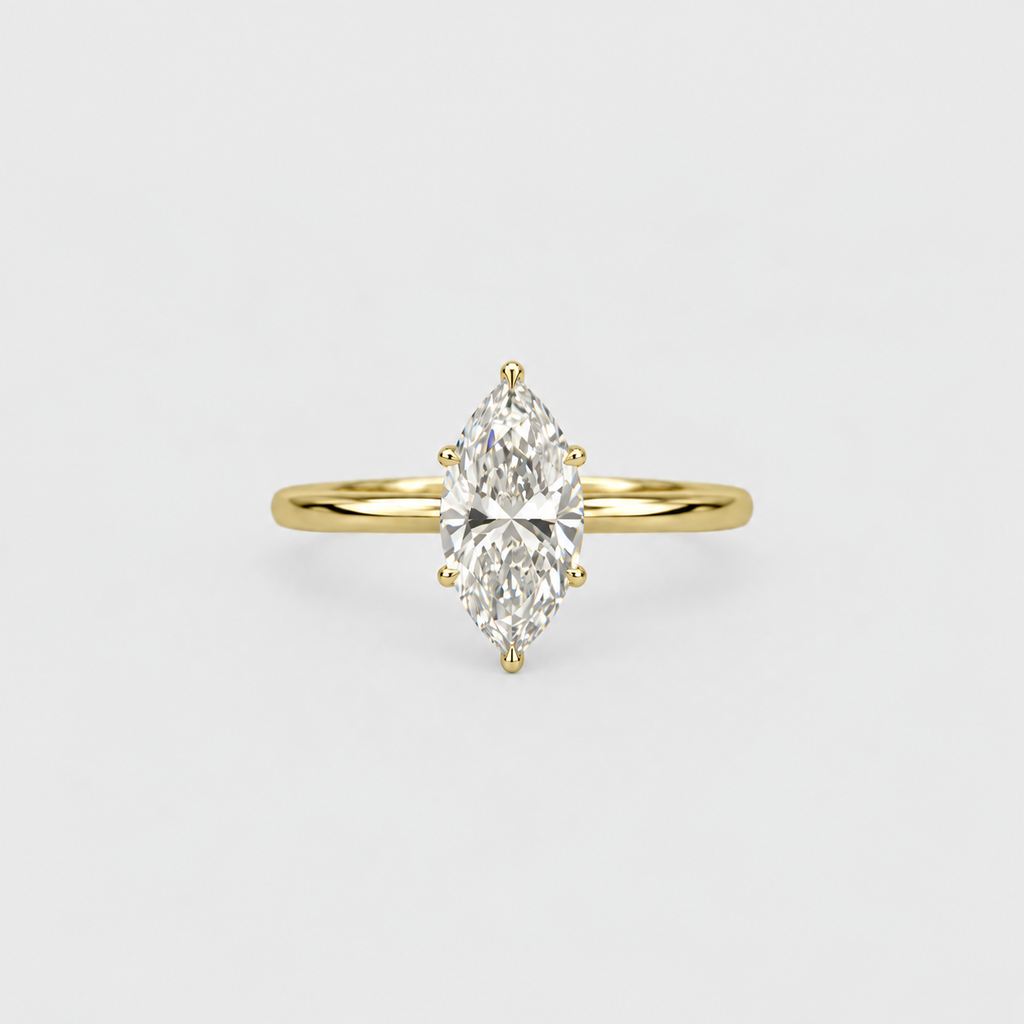 1 Ct. Lab Grown Diamond 6 Prong Solitaire Ring (VS-EF)