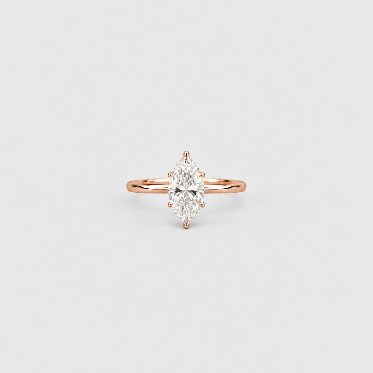 1 Ct. Lab Grown Diamond 6 Prong Solitaire Ring (VS-EF)