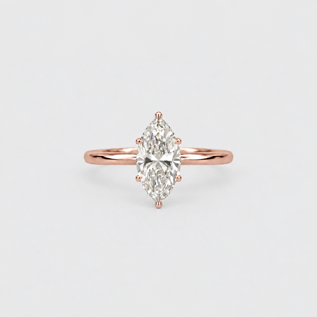 1 Ct. Lab Grown Diamond 6 Prong Solitaire Ring (VS-EF)
