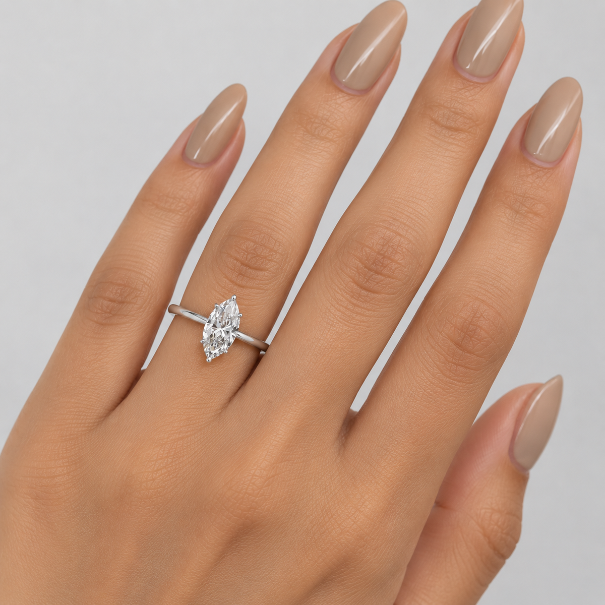 1 Ct. Lab Grown Diamond 6 Prong Solitaire Ring (VS-EF)