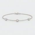 Lab Grown Diamond Station Bracelet 0.50 Ct. Round Cut (EF/VVS-VS)