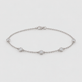 Lab Grown Diamond Round Cut Station Bracelet 0.35 Ct. (EF/VVS-VS)