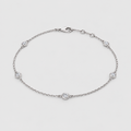 Lab Grown Diamond Round Station Bracelet 0.50 Ct. (EF/VVS-VS)