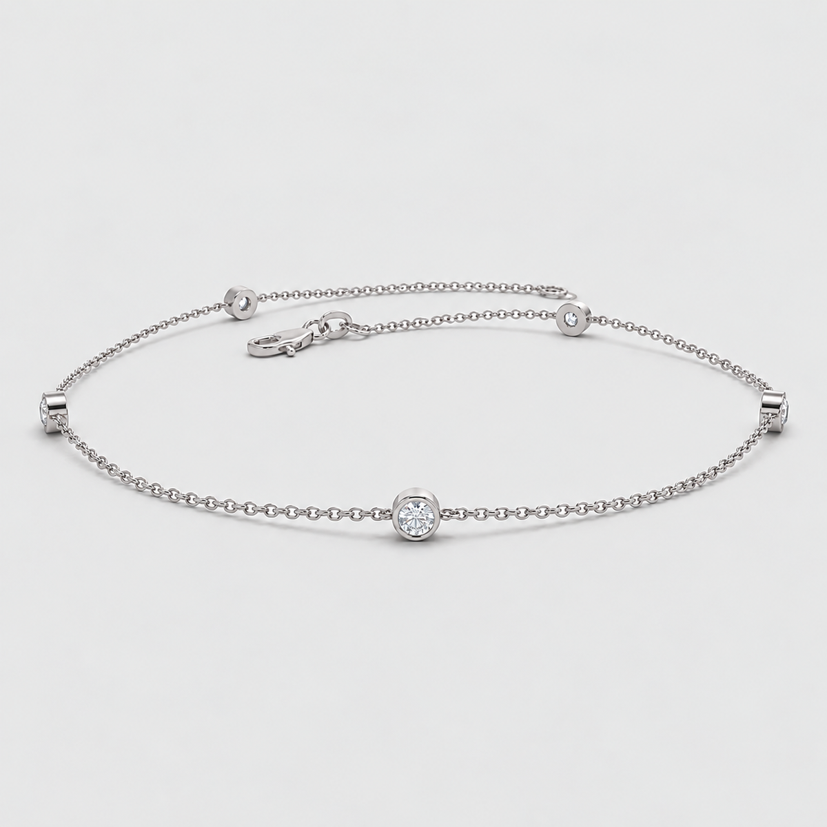 Lab Grown Diamond Station Bracelet 0.20 Ct. (EF/VVS-VS)