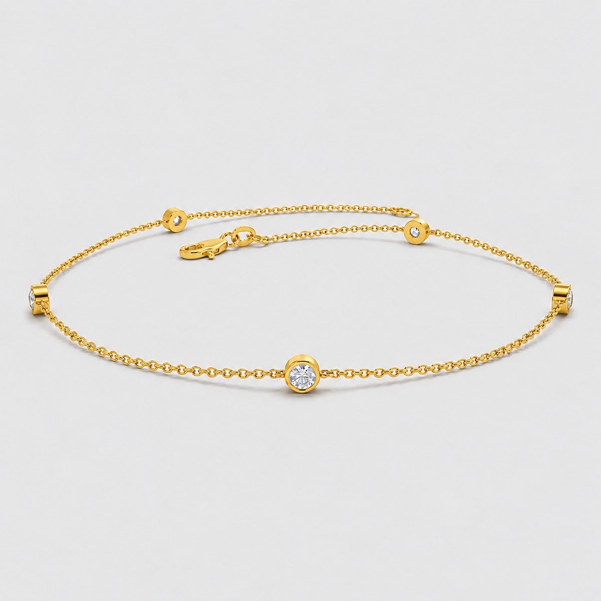 Lab Grown Diamond Station Bracelet 0.20 Ct. (EF/VVS-VS)