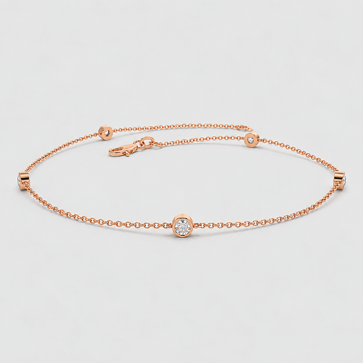 Lab Grown Diamond Station Bracelet 0.20 Ct. (EF/VVS-VS)