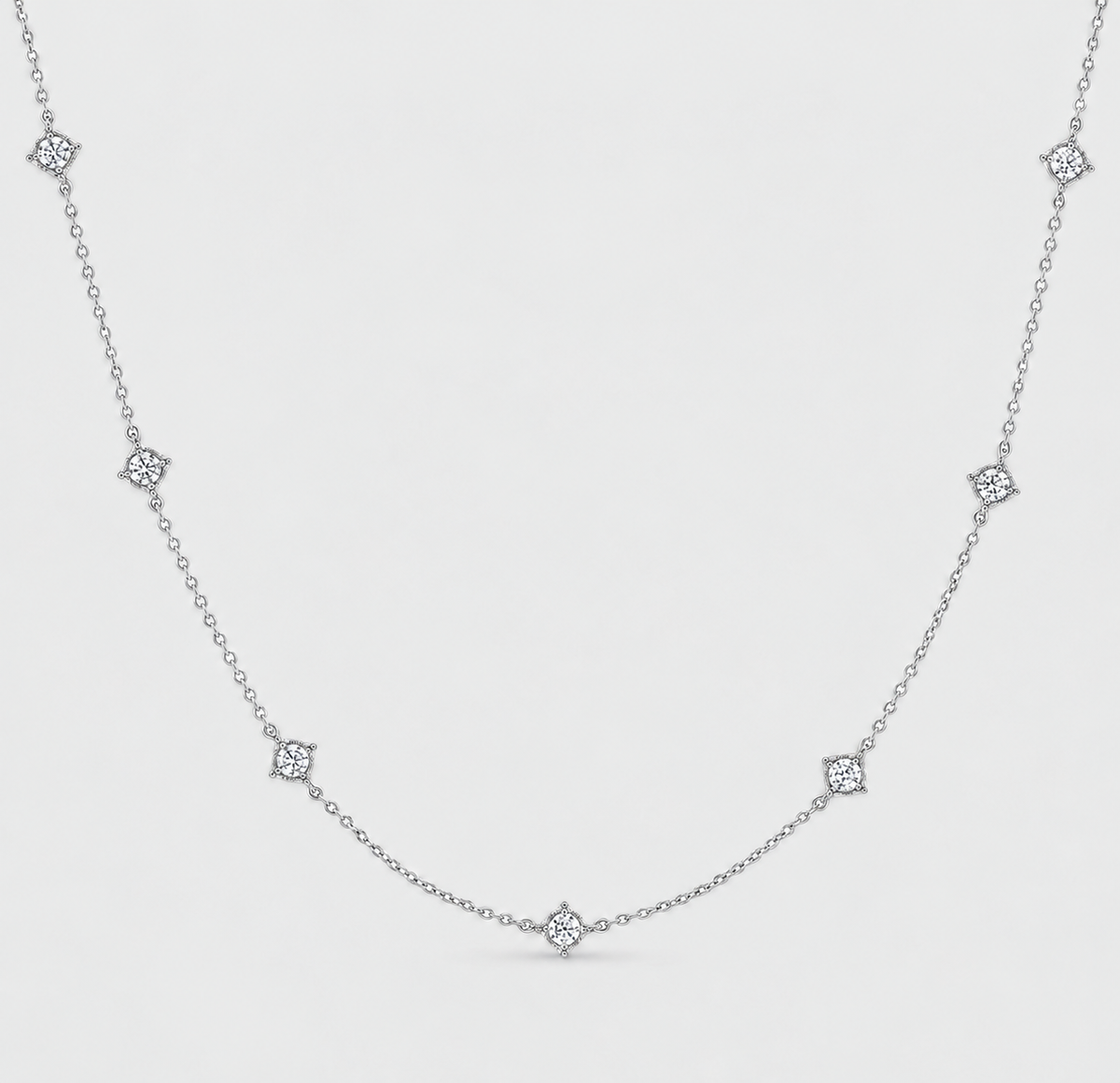 Lab Grown Diamond 0.70 Ct. Station Necklace (EF/VVS-VS)