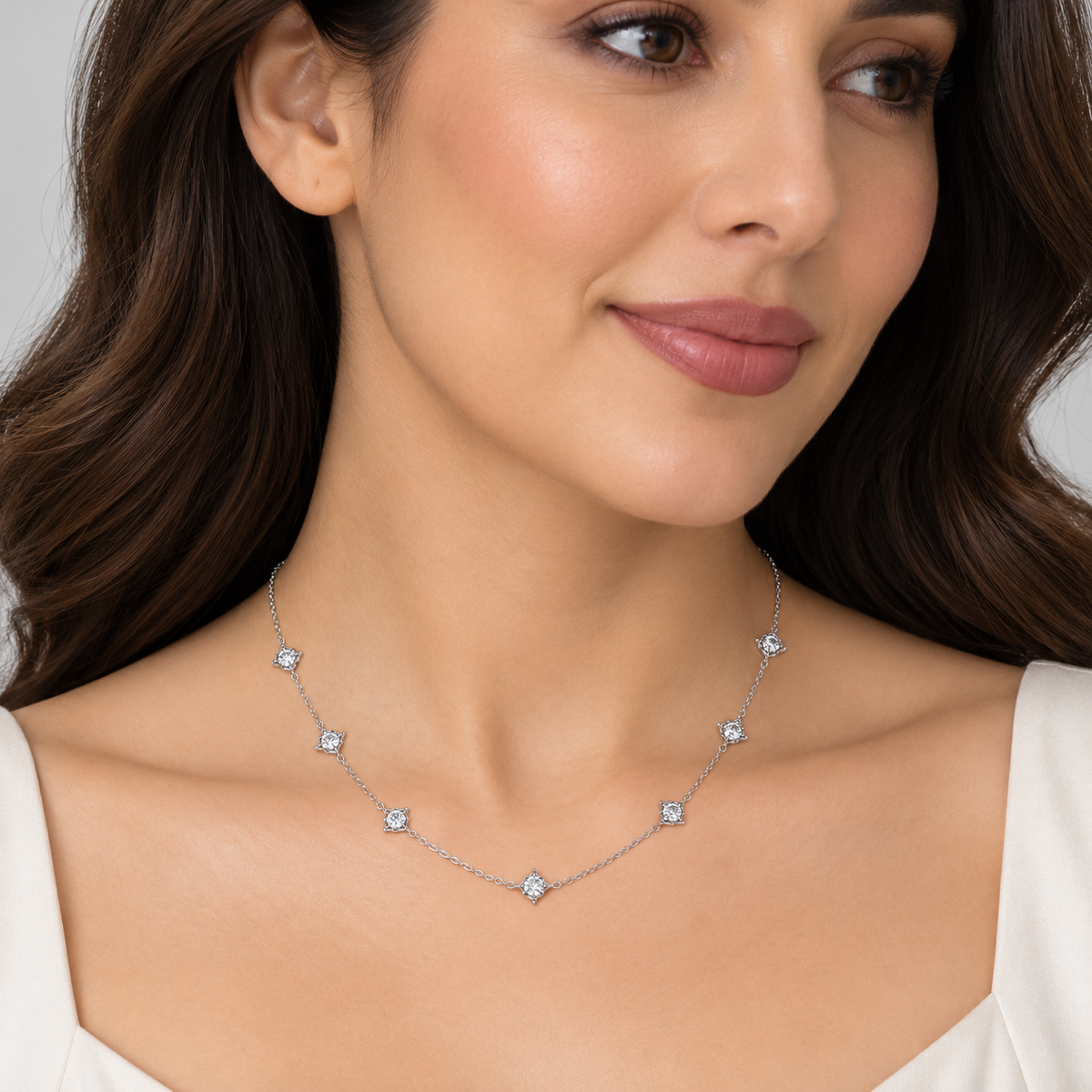 Lab Grown Diamond 0.70 Ct. Station Necklace (EF/VVS-VS)