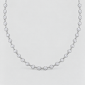 6 Ct. Lab Grown Diamond Round Cut Station Necklace (EF/VVS-VS)