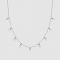 Lab Grown Diamond Round Station Necklace 0.72 Ct. (EF/VVS-VS)