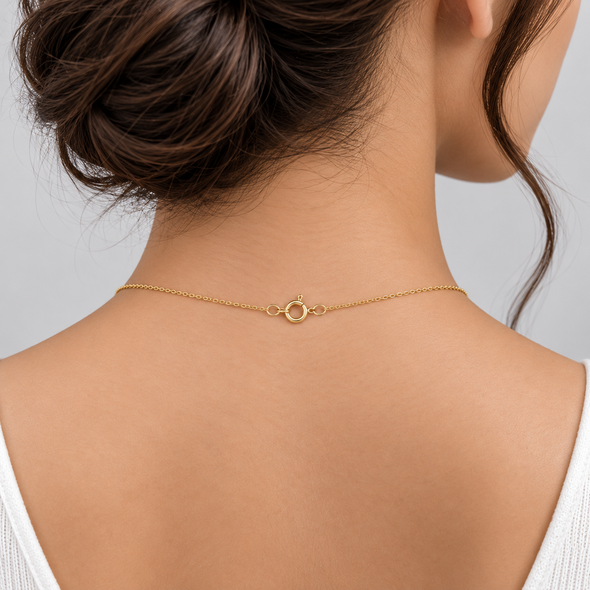 Lab Grown Diamond Station Necklace Round-Cut 0.85 Ct. (EF/VVS-VS)