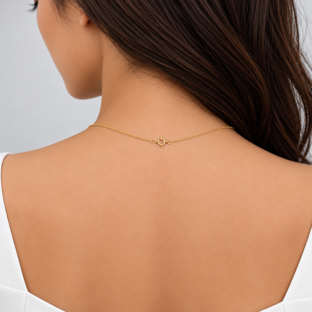 1 Ct. Lab Grown Diamond Station Necklace Round Cut (EF/VVS-VS)